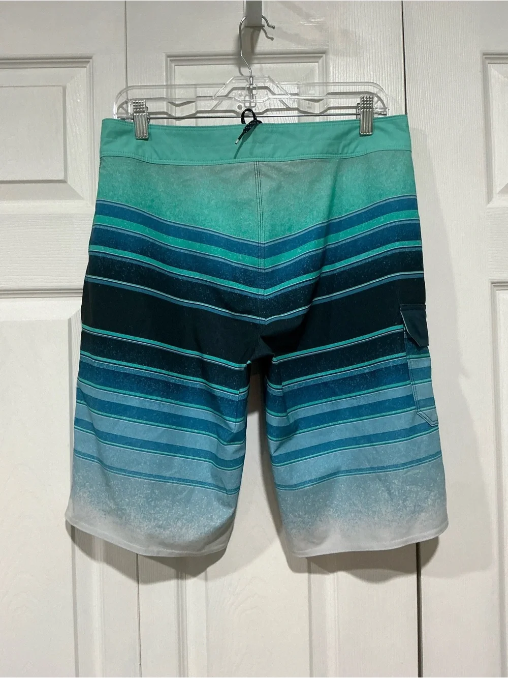 💙 Billabong Recycler All Day Pro Blue Green Stripe Board Shorts - 31 (01290)